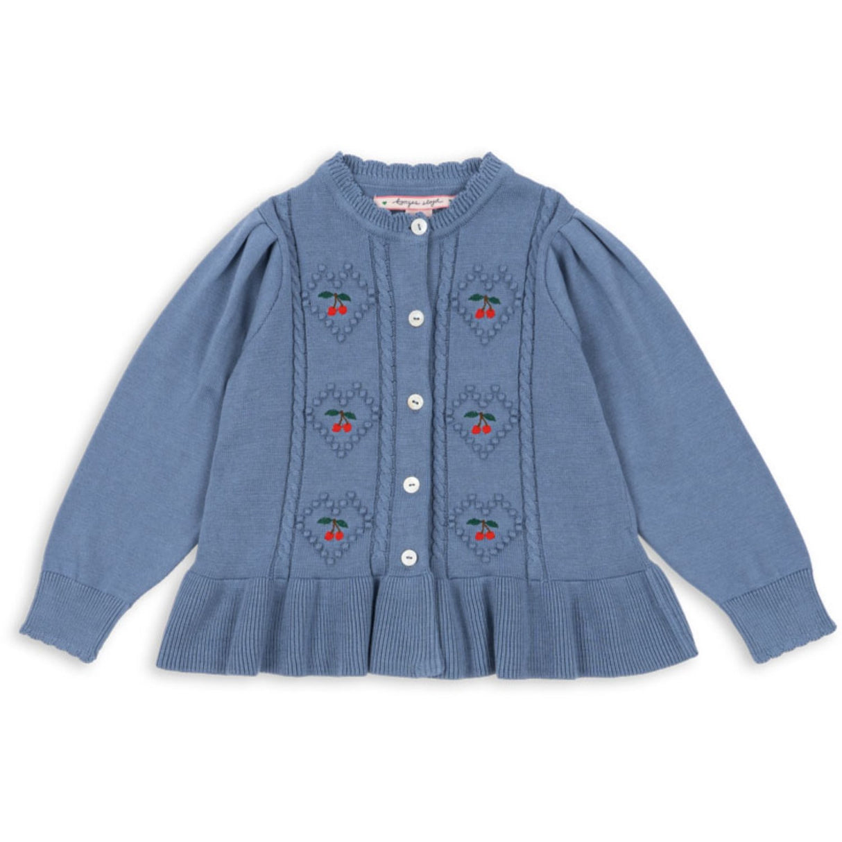 Konges Sløjd Country Blue Soleil Cardigan GOTS
