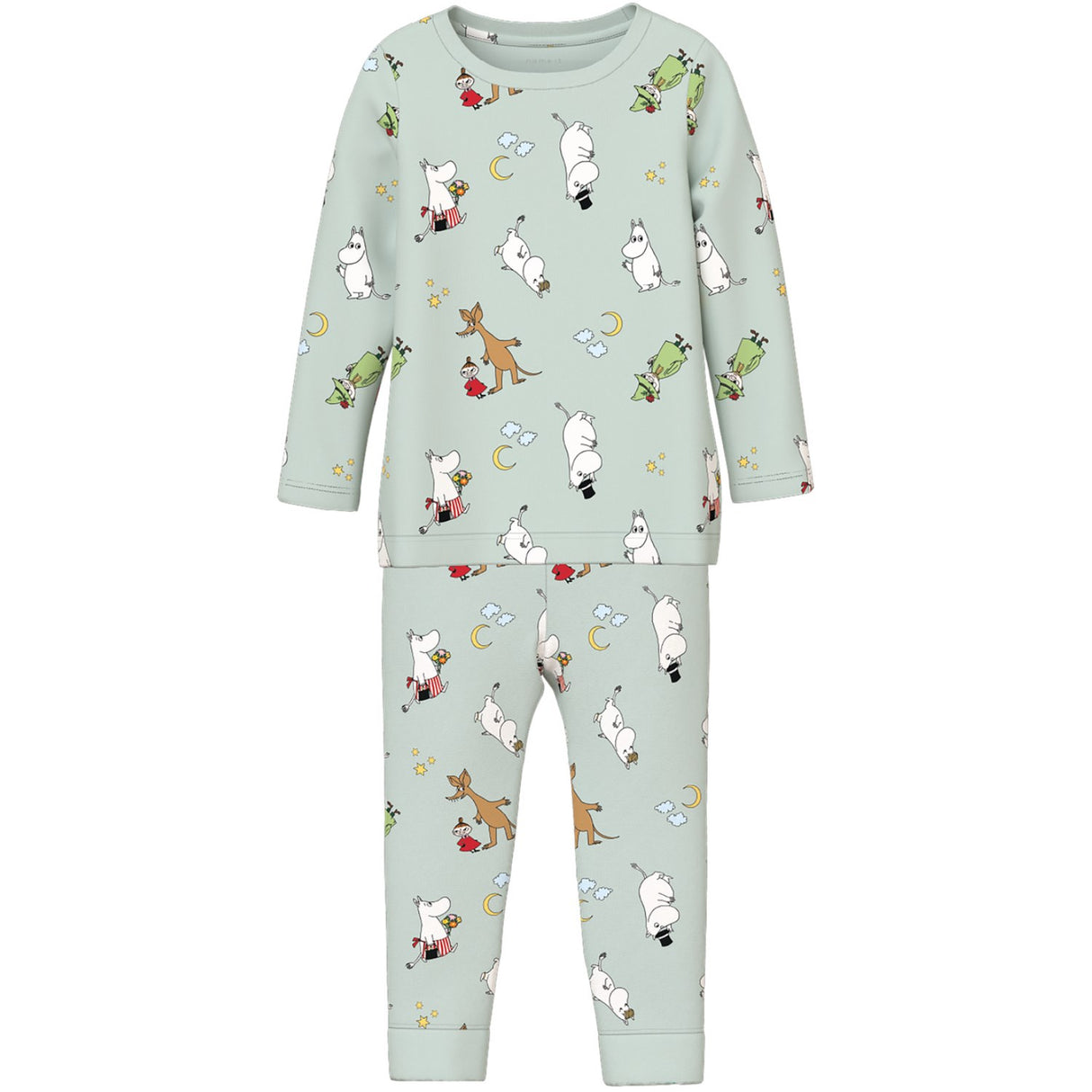 Name It Pale Aqua Nmnsemol Moomin Ls Nattkläder Vde