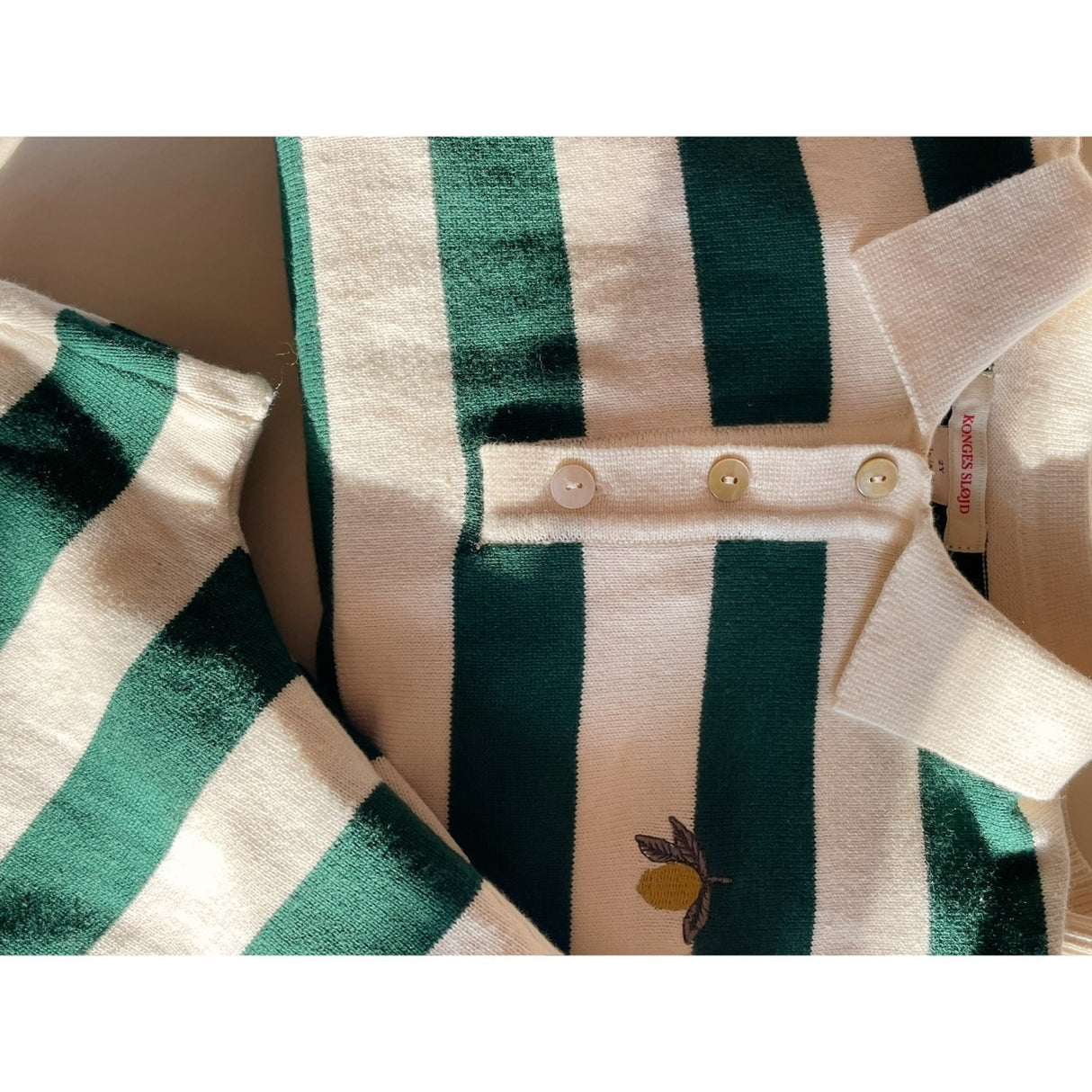 Konges Sløjd Pine Grove Stripe Manis Stickad Pikétröja
