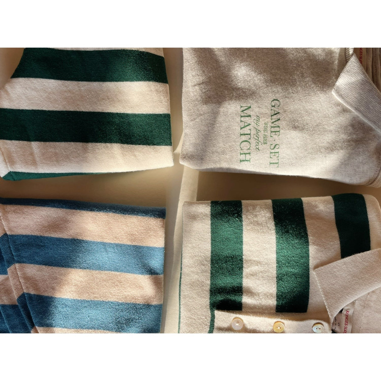 Konges Sløjd Pine Grove Stripe Manis Stickad Pikétröja