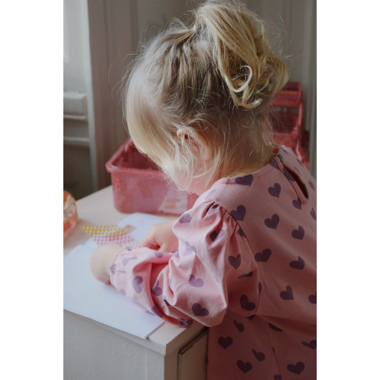 Konges Sløjd Hortensia Coeur Drey Slit Blus GOTS