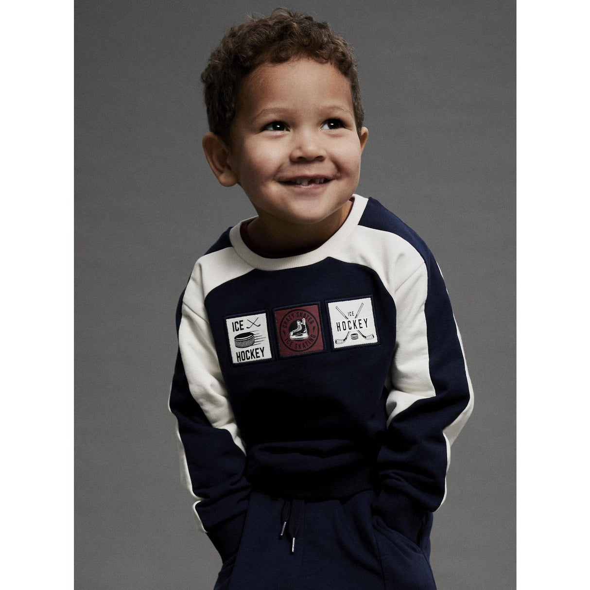 Name It Navy Blazer Nmmsylvester Ls Nreg Sweat Bru