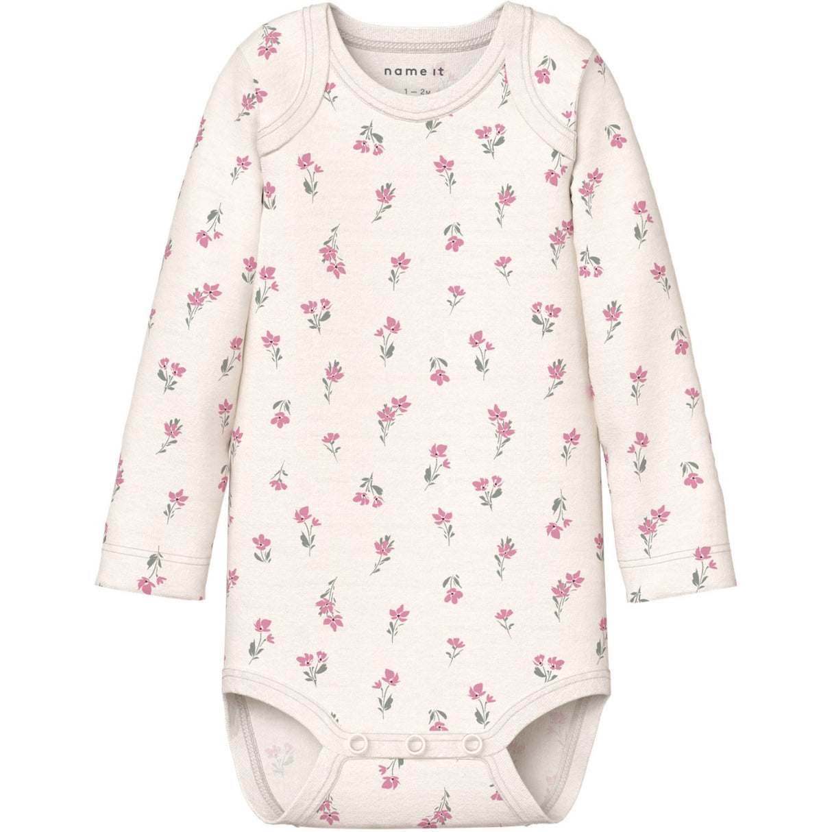 Name It Jet Stream Nbfbody 3P Ls Flower Noos