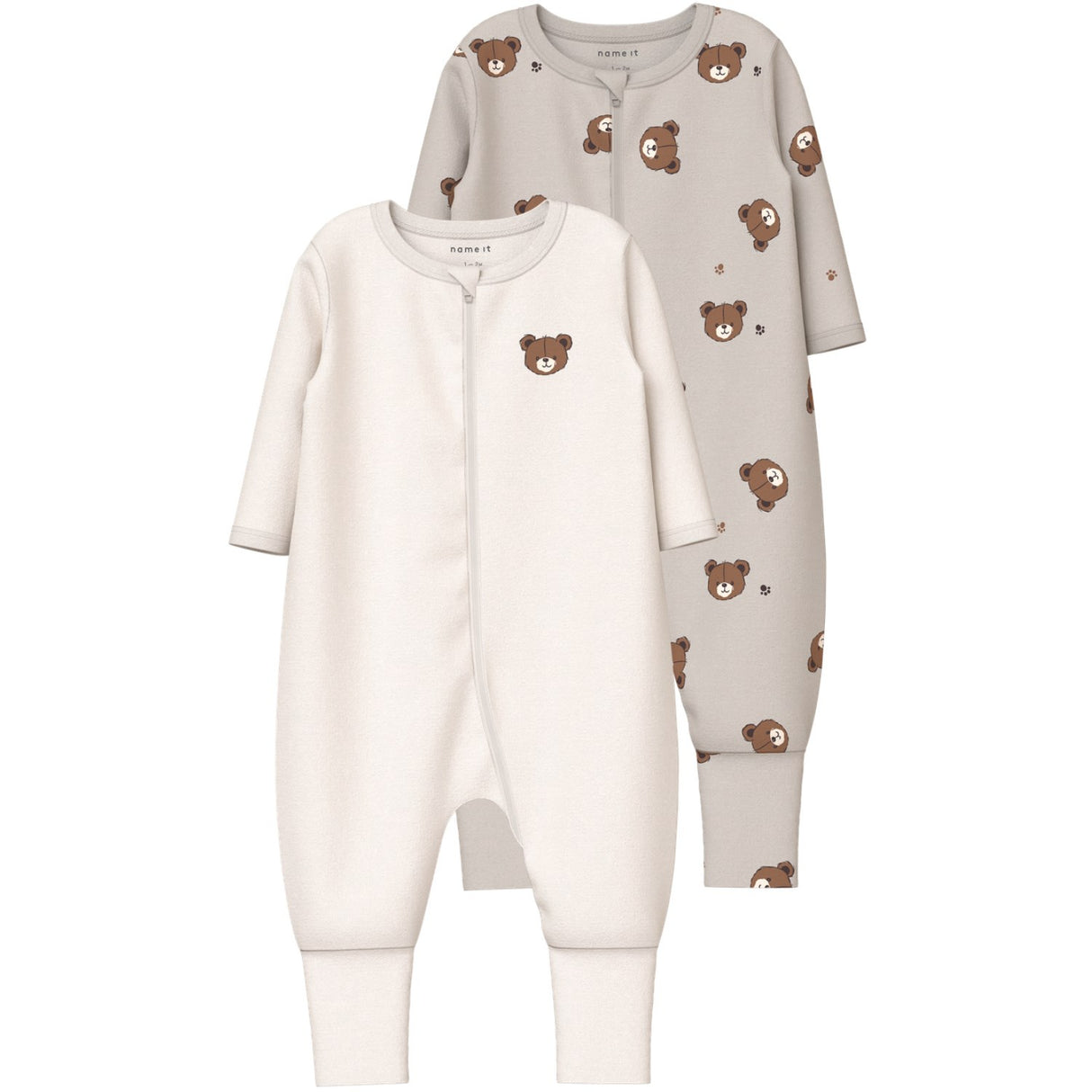 Name It Pumice Stone Nbnnightsuit 2P Zip Ff Pumice Björn Noos