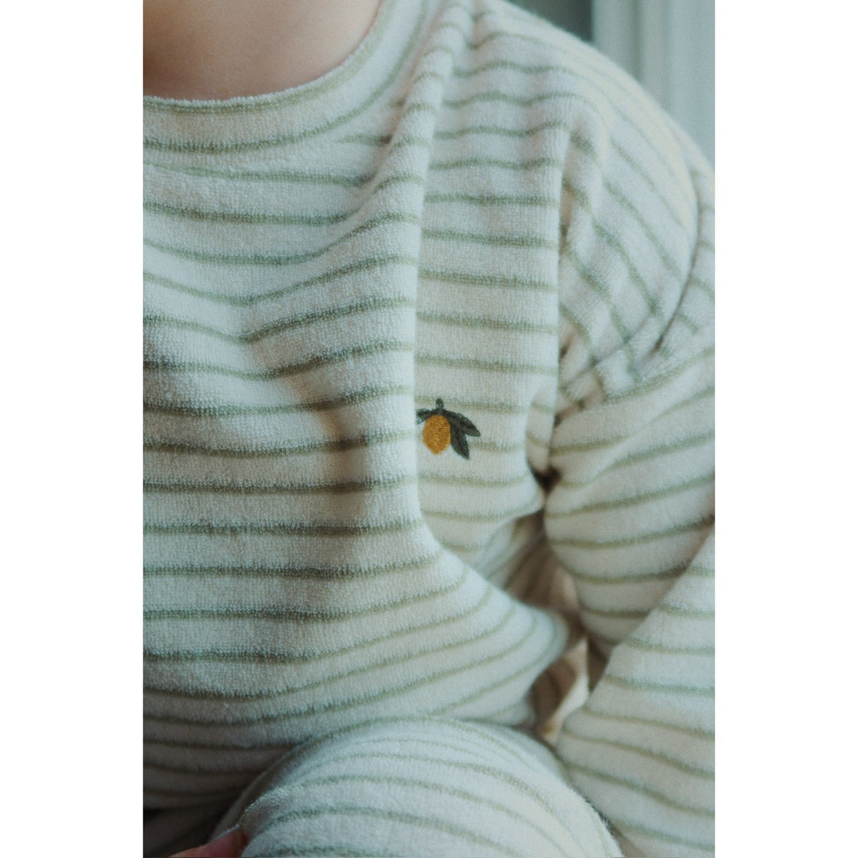 Konges Sløjd Tea Stripe Itty Sweat Skjorta GOTS