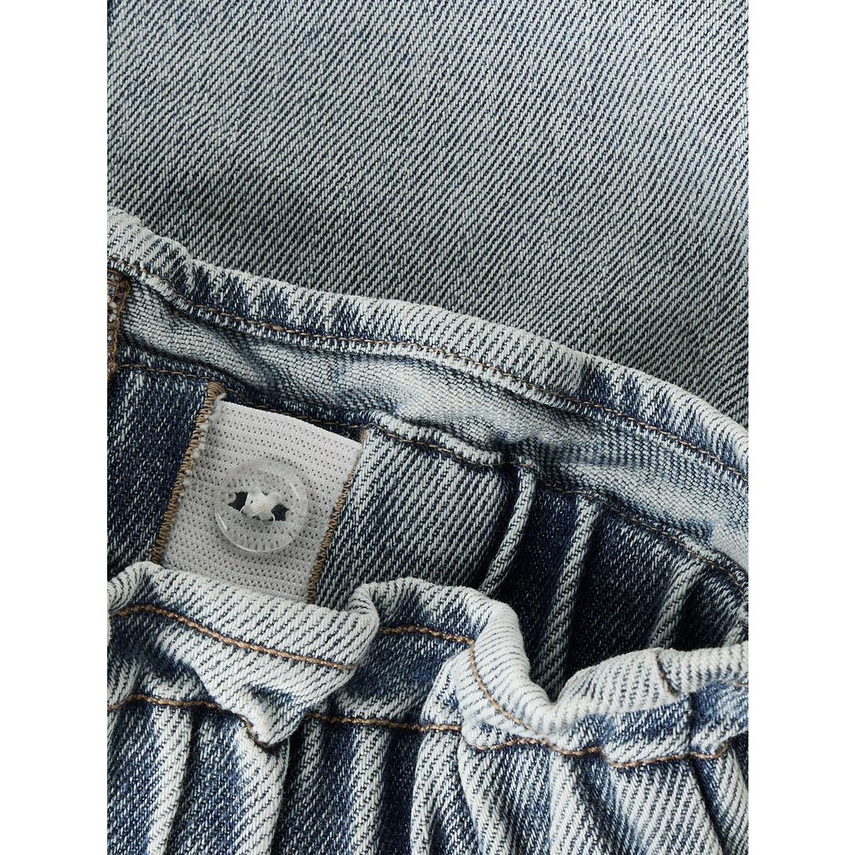 Lil'Atelier Medium Blue Denim Flower Emb Nmfdarlee Doa Dnm Kjol 4499-Se Lil