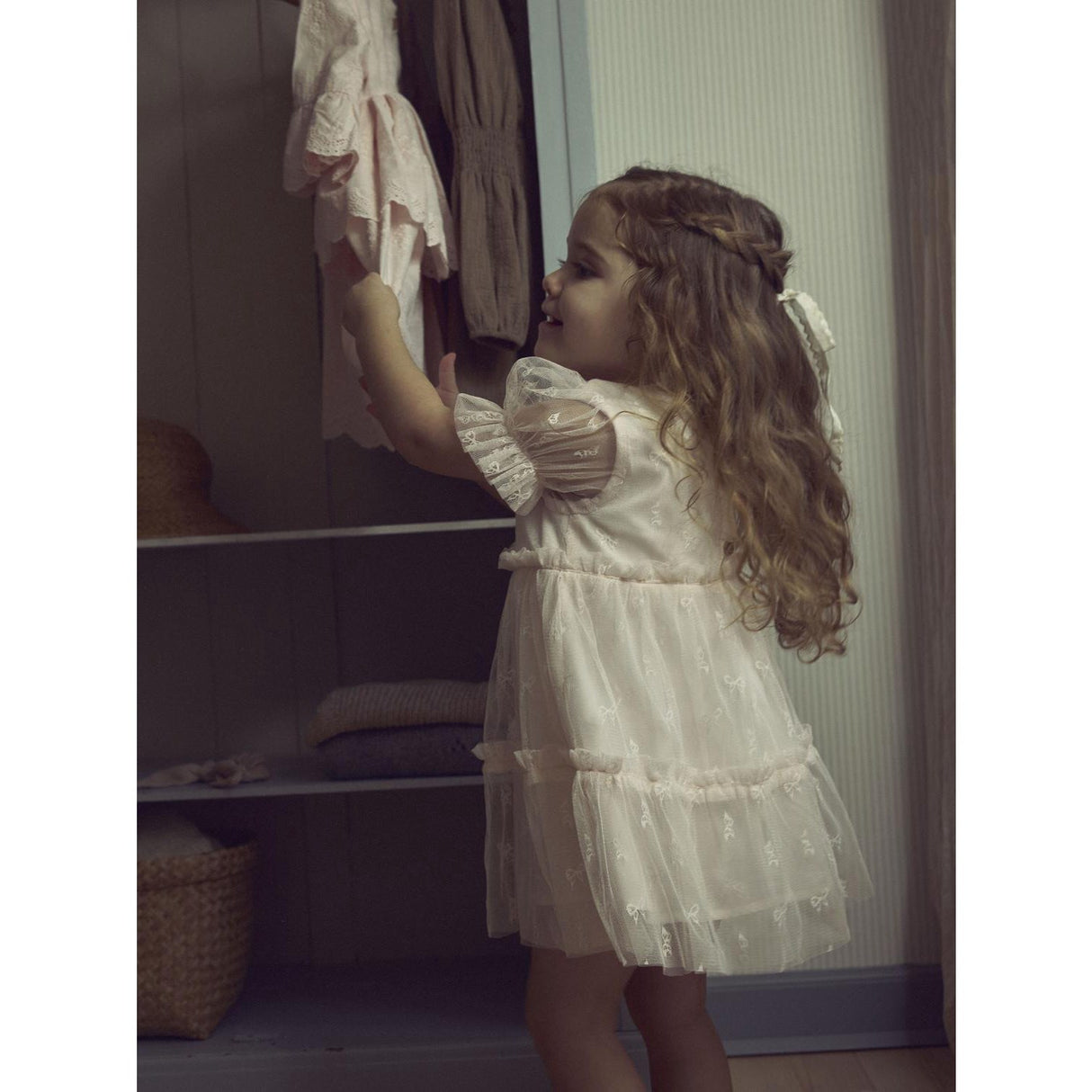 Lil'Atelier Almost Mauve Nmfrosetta Ss Loose Klänning Lil