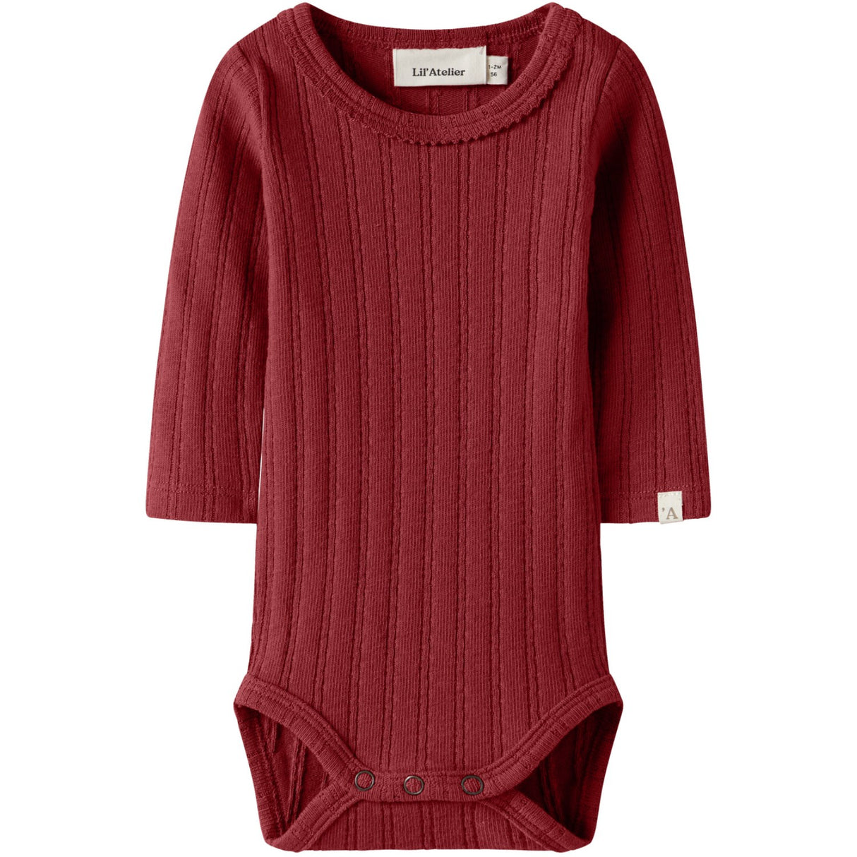 Lil'Atelier Red Dahlia Nbfrita Sig Ls Slim Body Lil