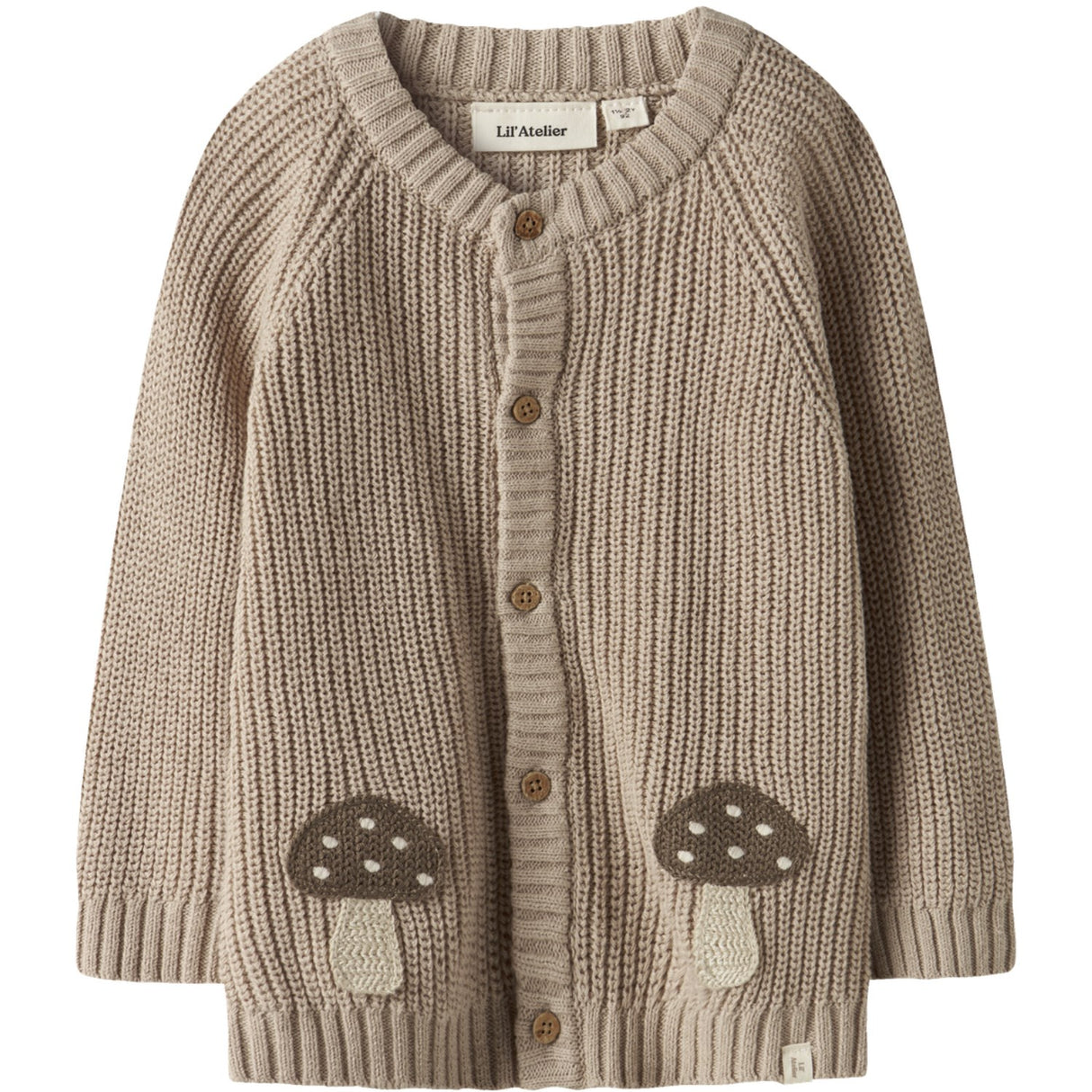Lil'Atelier Oxford Tan Nmmemlen Lak Ls Stickad Card Lil