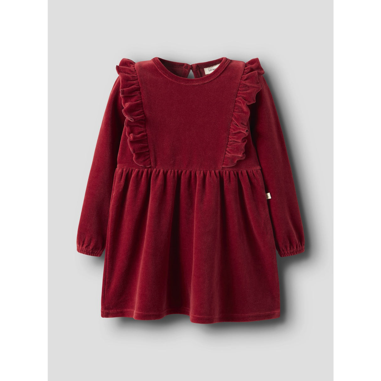 Lil'Atelier Red Dahlia Nmfsaga Sag Ls Klänning Lil