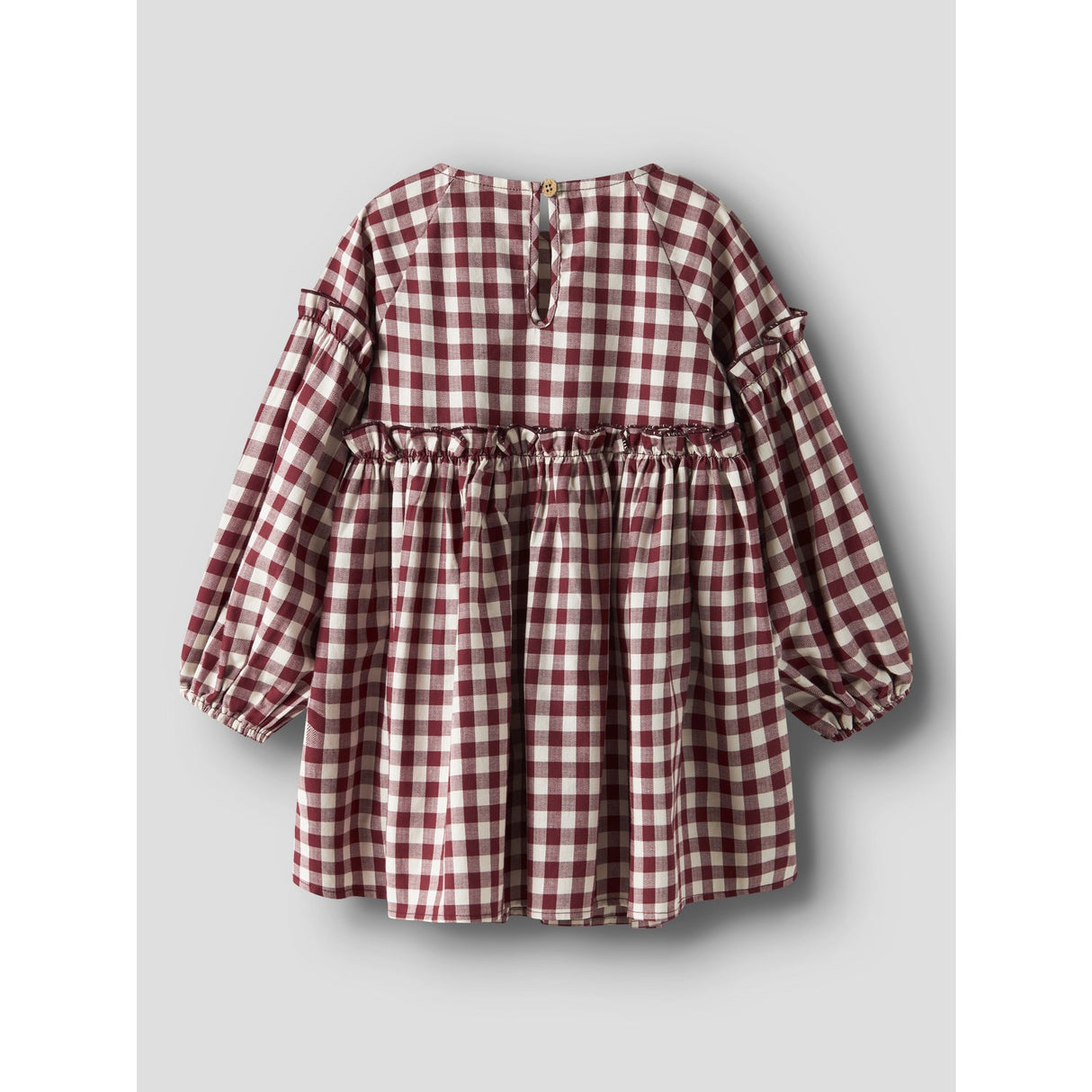 Lil'Atelier Red Dahlia Nmfrio Ls Loose Klänning Lil