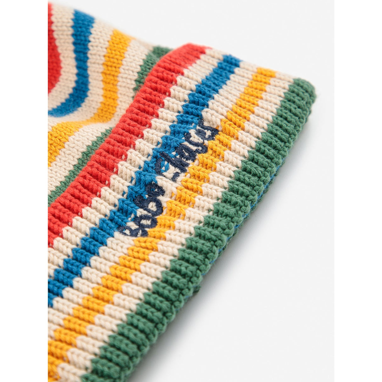 Bobo Choses Offwhite Tic Tac Toe Stickad Striped Beanie