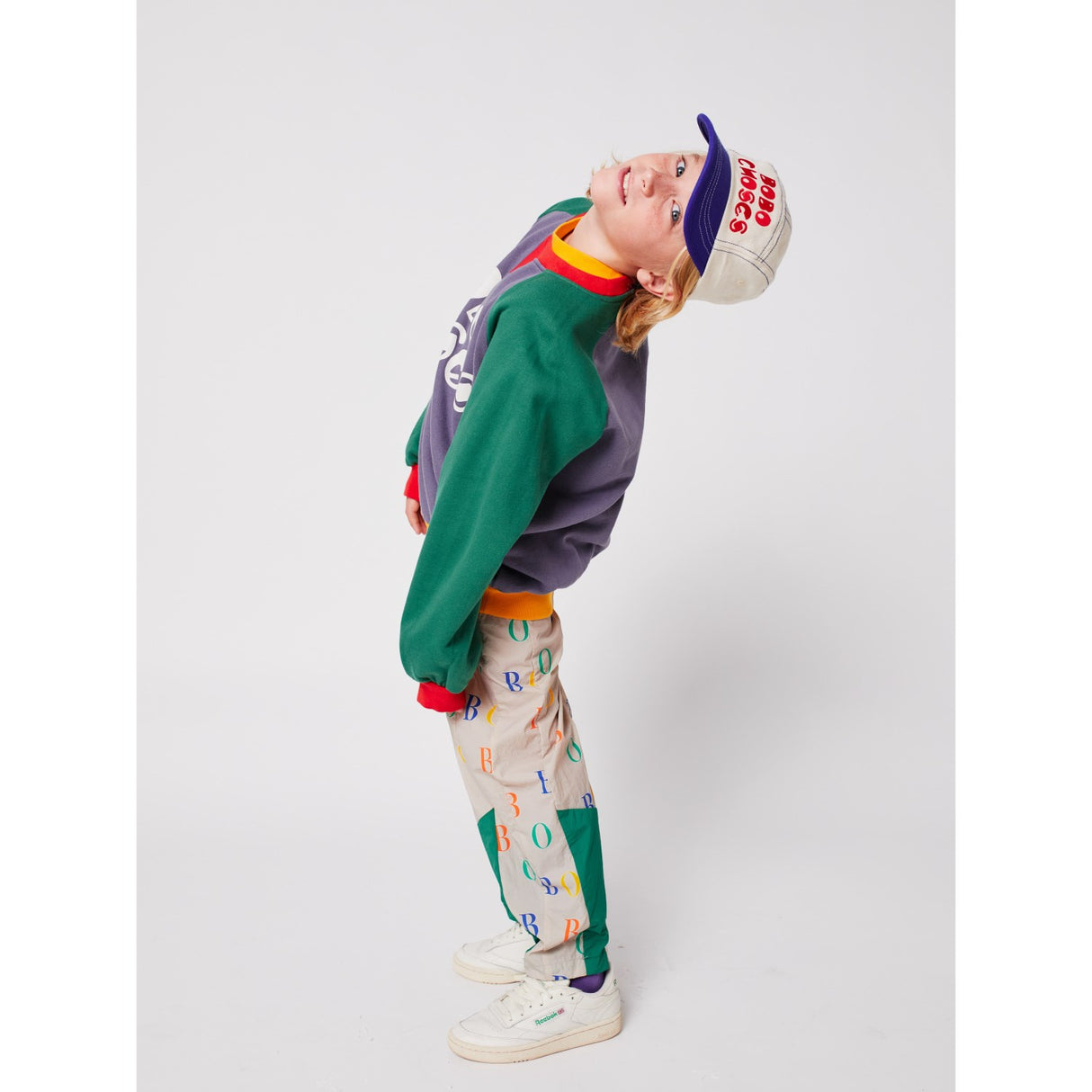 Bobo Choses Multicolor Färg Block Ranglan Sweatshirt