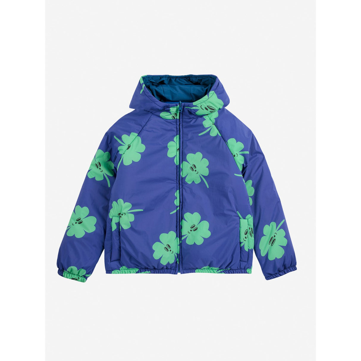 Bobo Choses Purple Lucky Clover All Över Vändbar Anorak