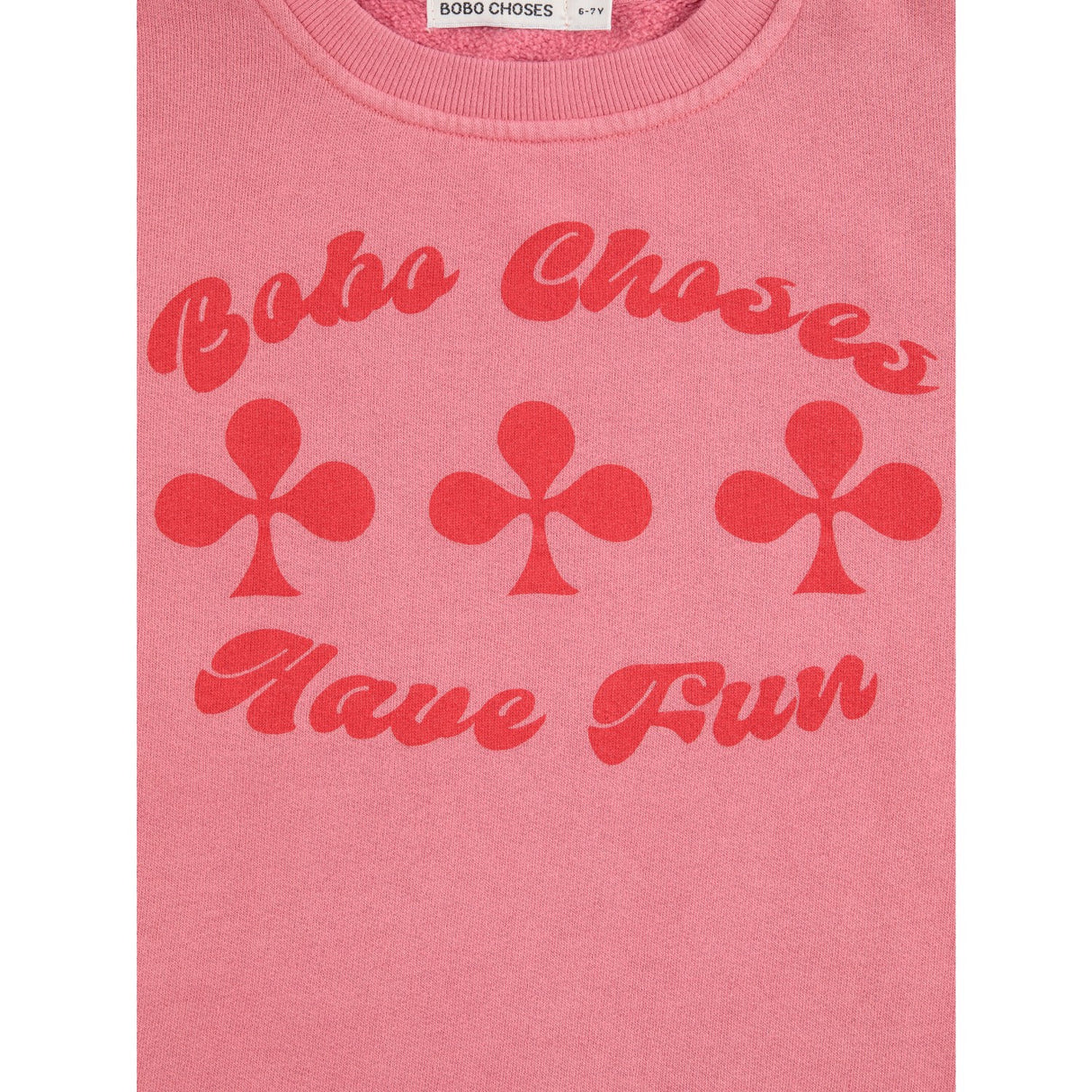 Bobo Choses Pink Have Fun Sweatshirt Klänning