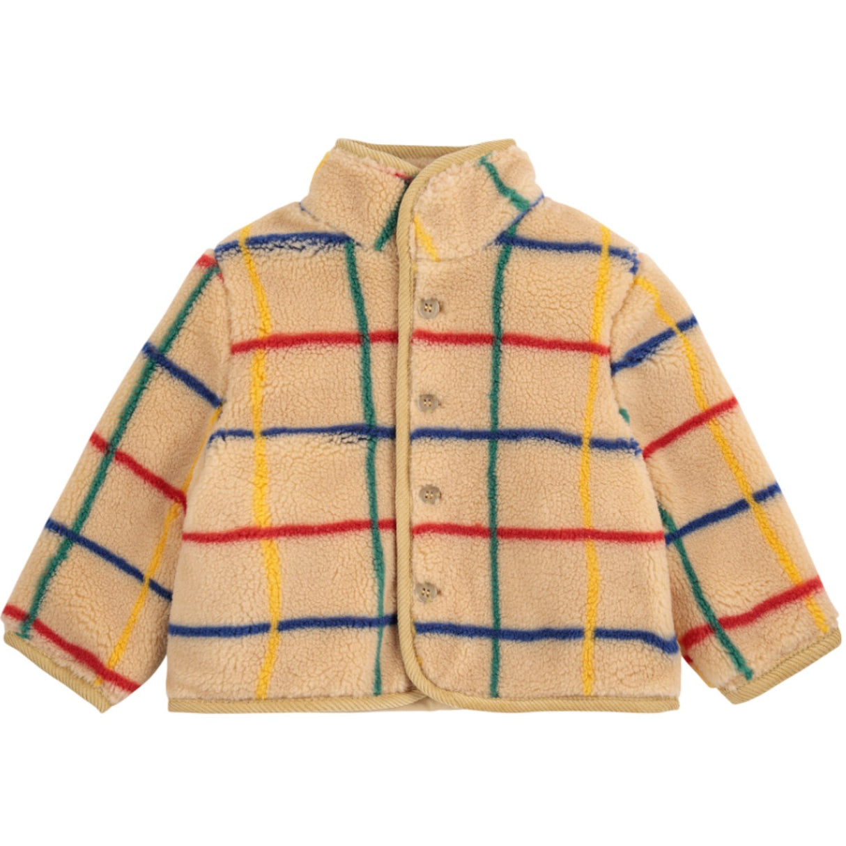 Bobo Choses Offwhite Stripe Färg Sheepskin Jacka