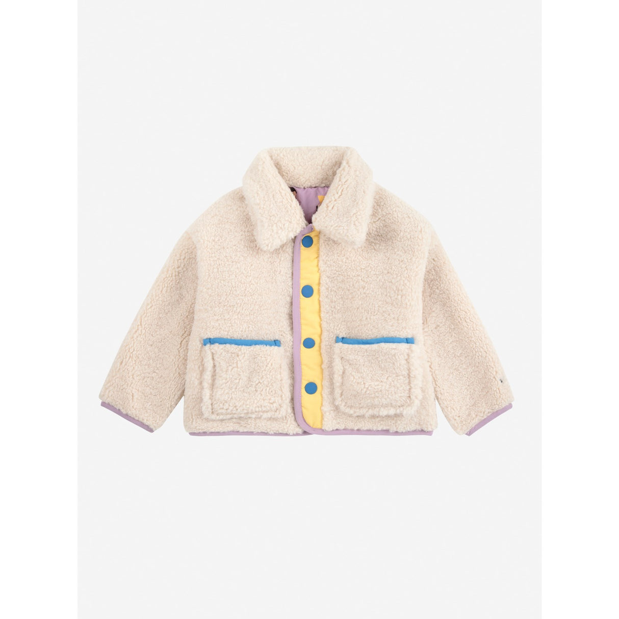 Bobo Choses Lavender Game Pawns All Över Vändbar Sheepskin Jacka