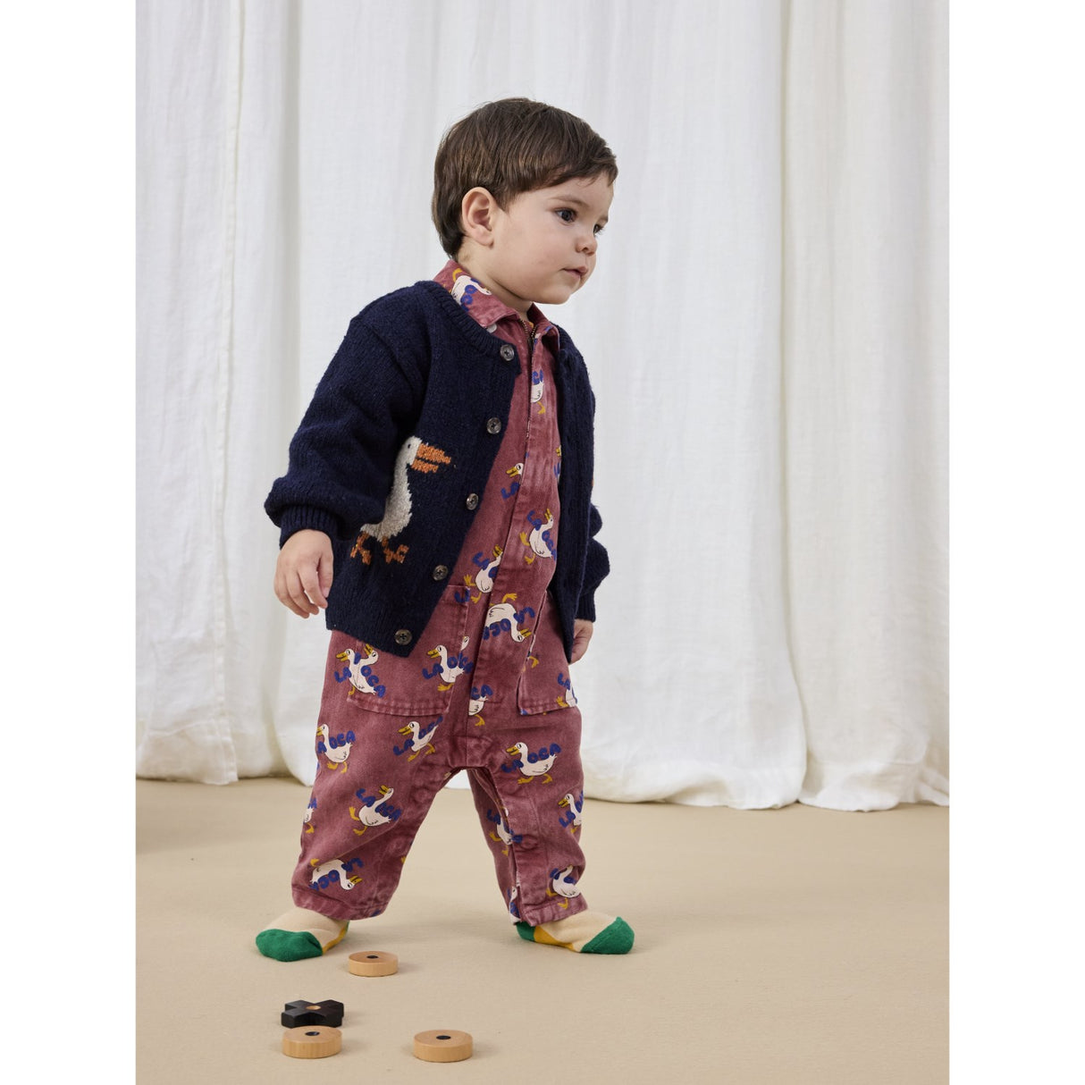 Bobo Choses Brown La Oca All Över Woven Overall