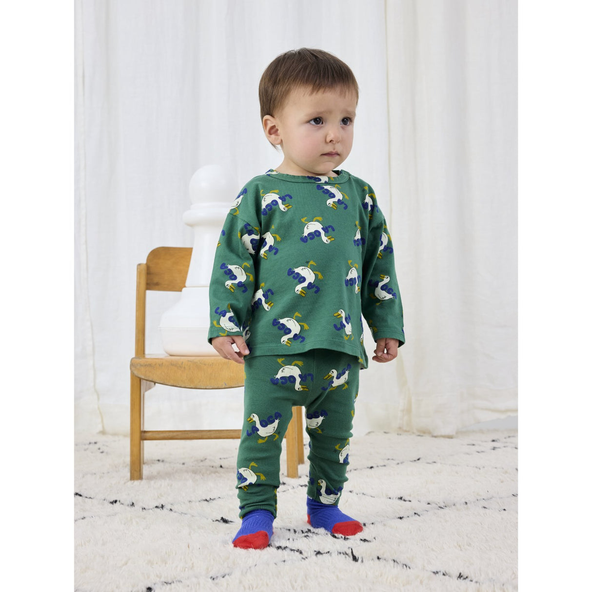 Bobo Choses Green La Oca All Över Leggings