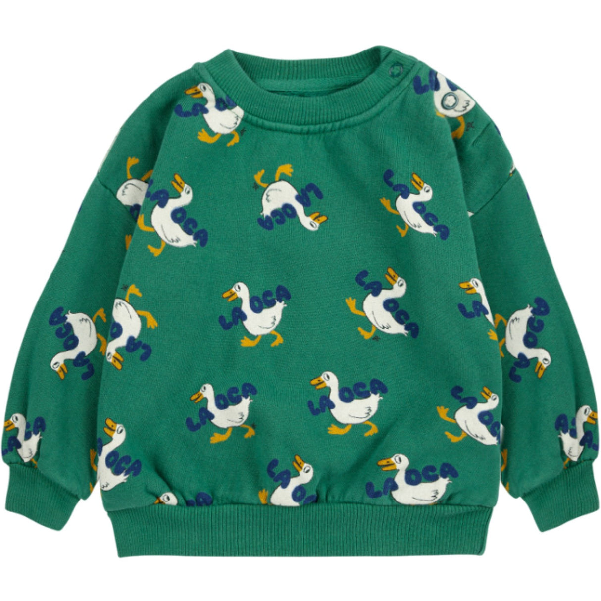 Bobo Choses Green La Oca All Över Sweatshirt