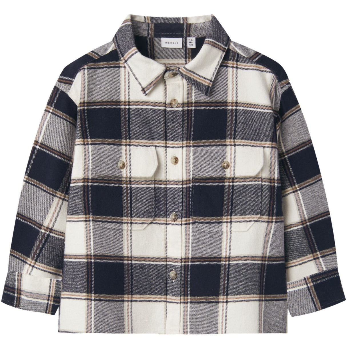 Name It Navy Blazer Nmmtamol Os Ls Skjorta