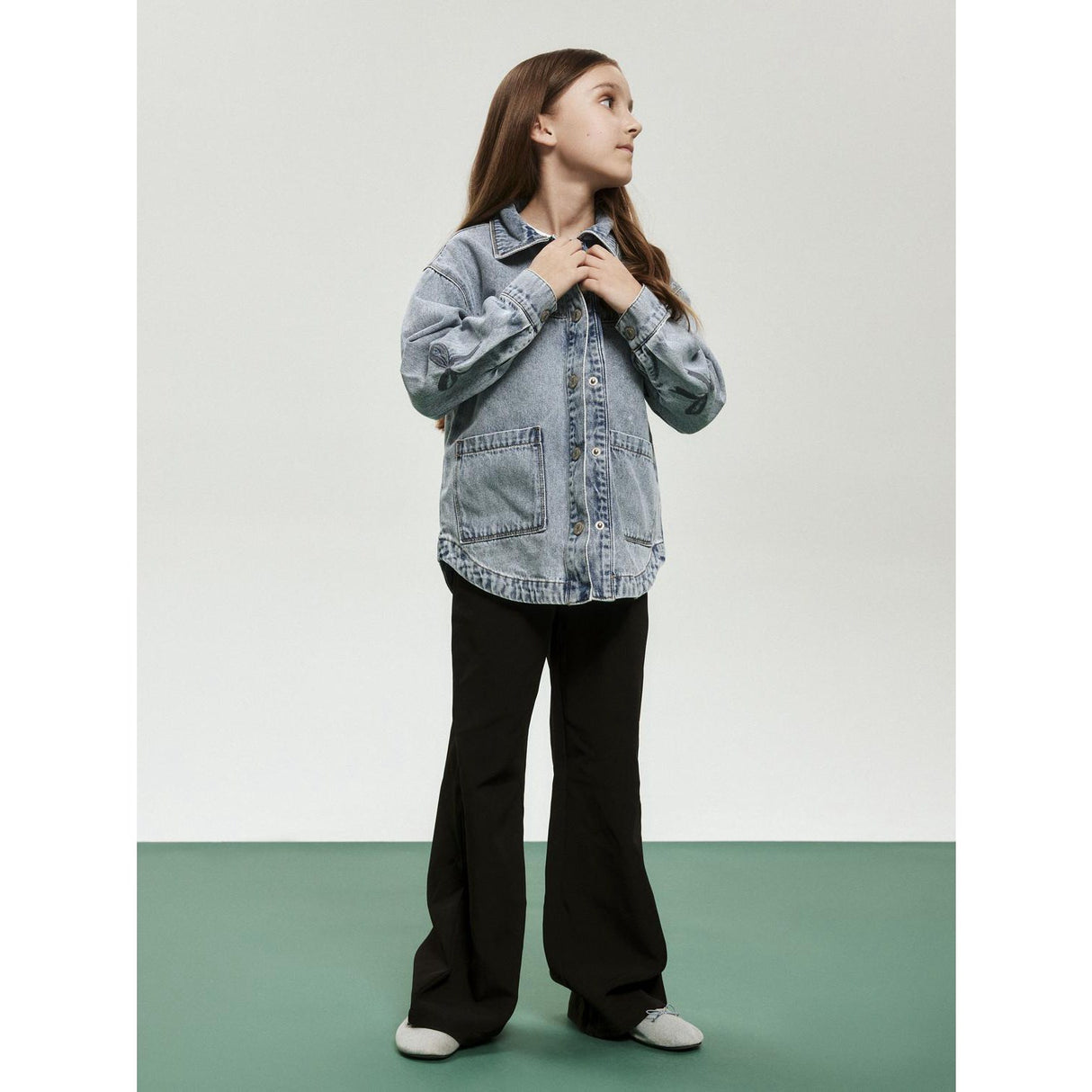 Name It Black Nkftenron Wide Byxor