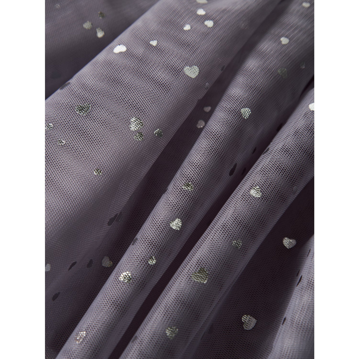 Name It Lavender Gray Silver Foil Nmfterana Tyll Kjol