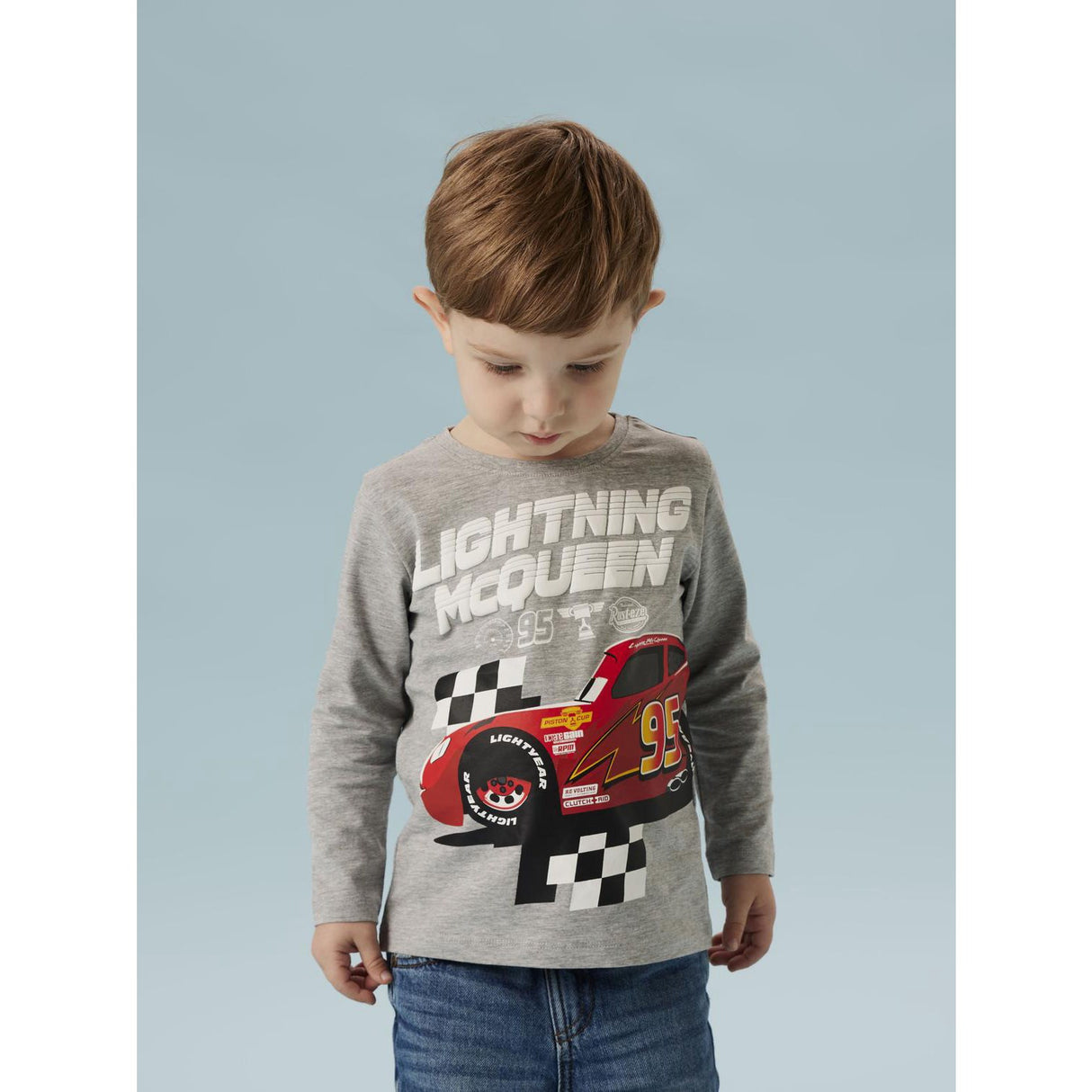 Name It Grey Melange Nmmdraco Cars Ls Nreg Topp Box Wdi