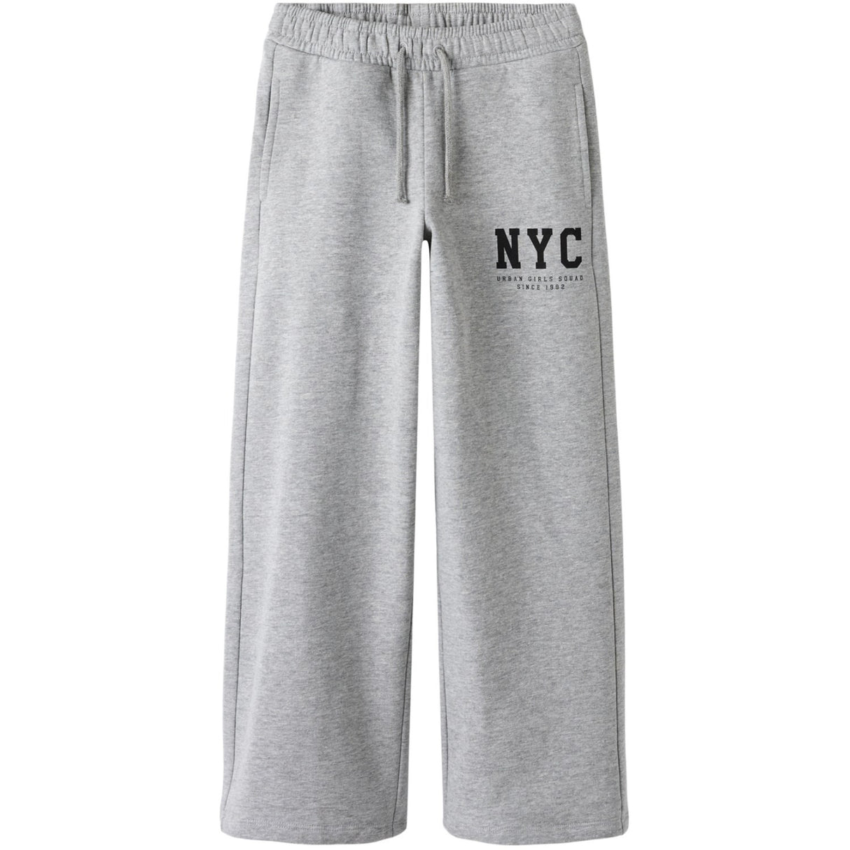 Name It Grey Melange Nkfbelisso Wide Sweat Byxor Unb