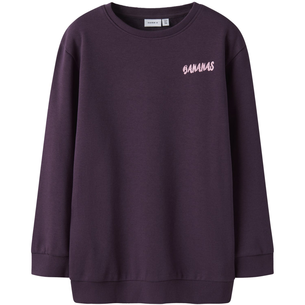 Name It Blackberry Wine Nkfbellis Ls Nreg Sweat Unb Box Pb