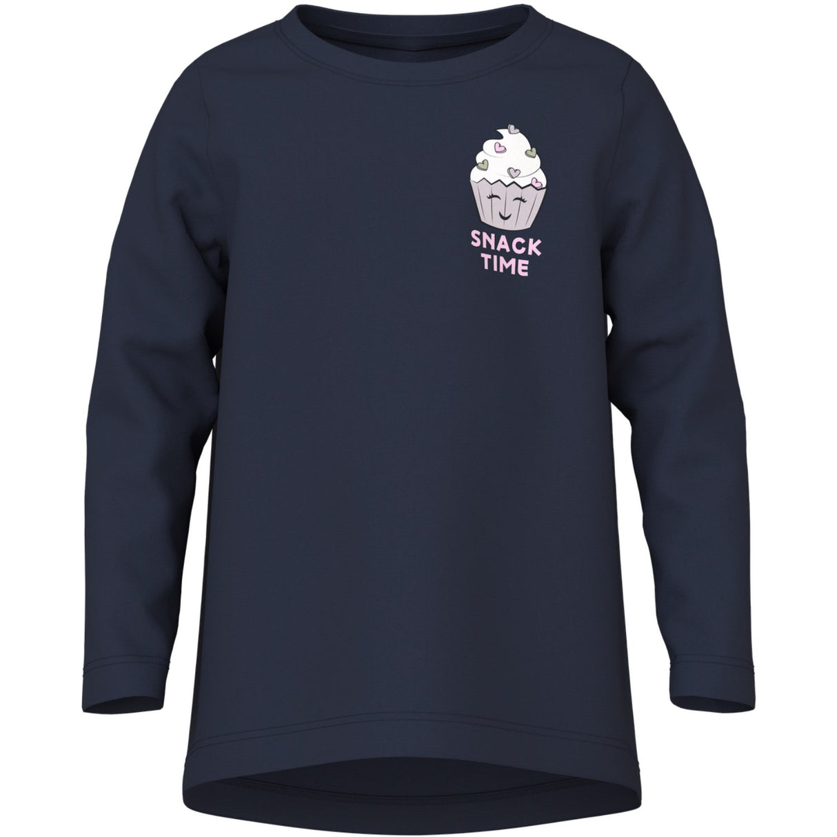 Name It Navy Blazer Snack Time Nmfviolet Ls Loose Topp