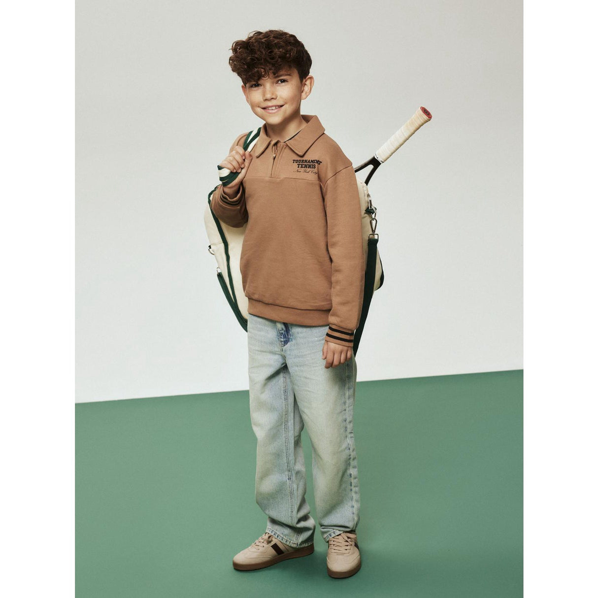 Name It Toasted Coconut Nkmtrent Ls Nreg Sweat Pikétröja Bru