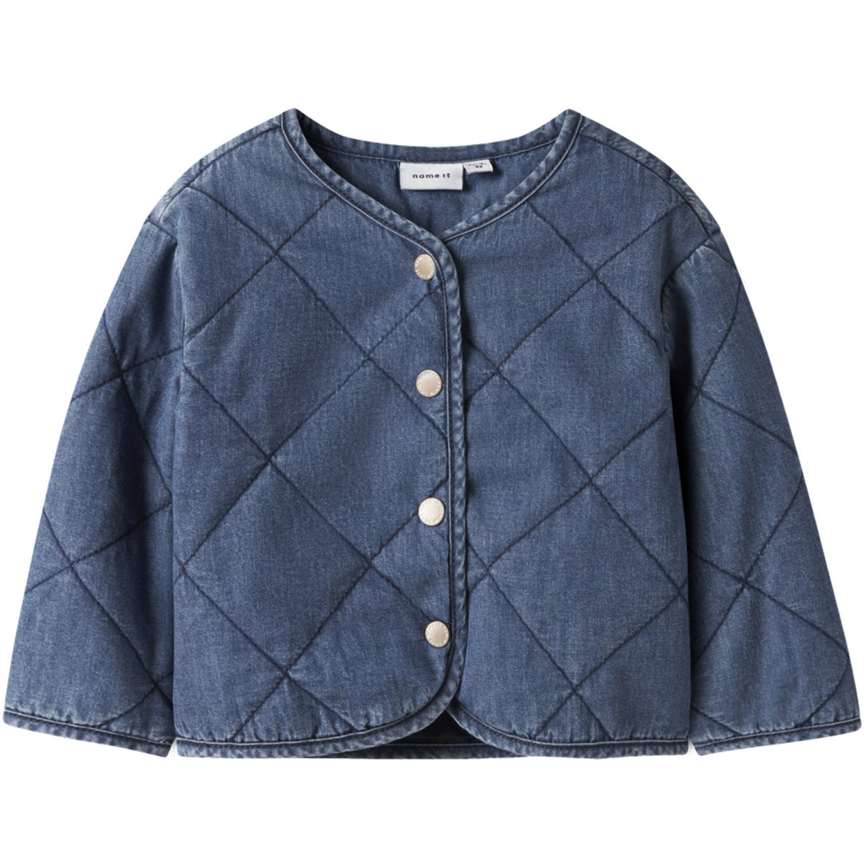 Name It Dark Blue Denim Nmfjuliette Quilt Dnm Jacka 6016-Pa B