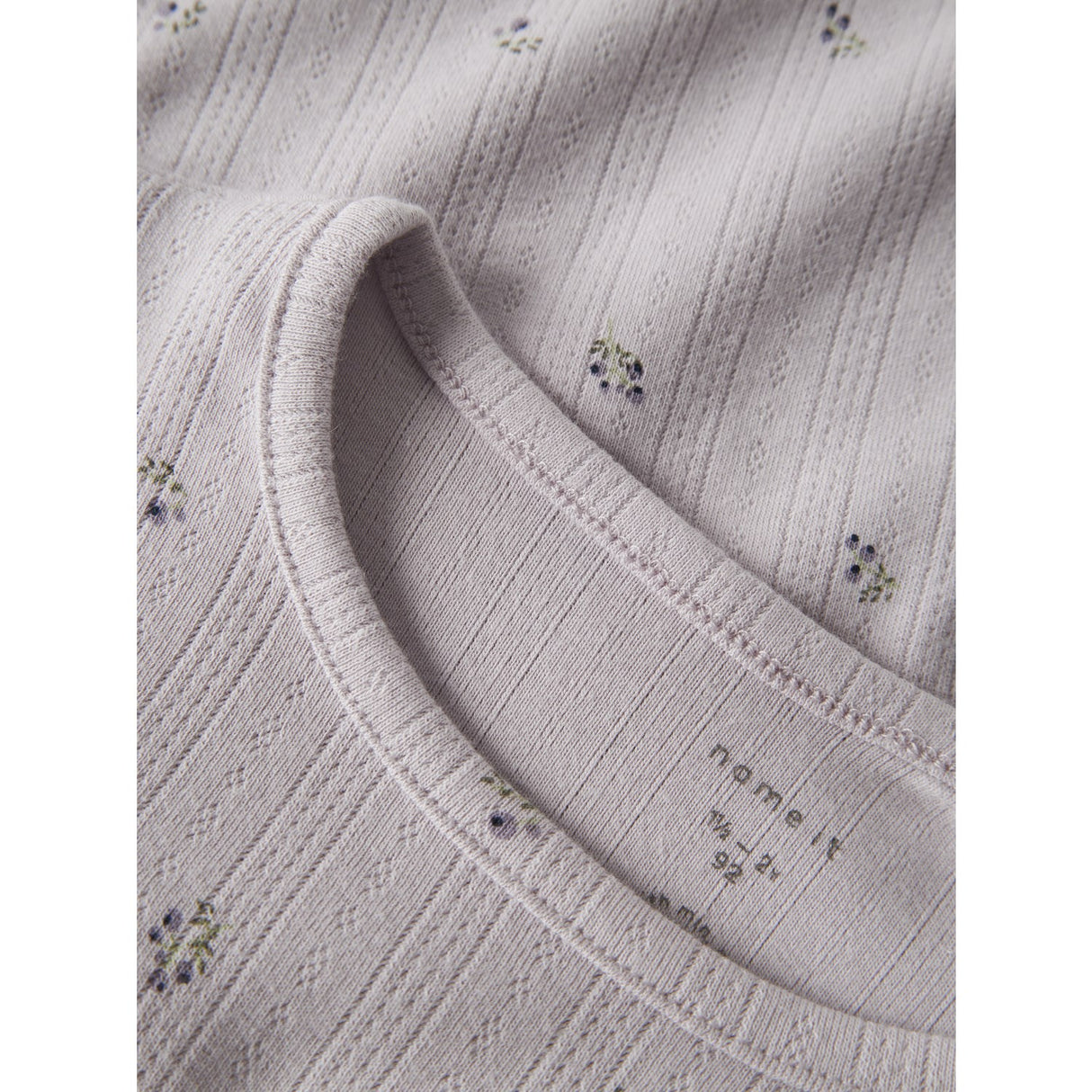 Name It Lilac Marble Nmfberries Ls Slim Topp