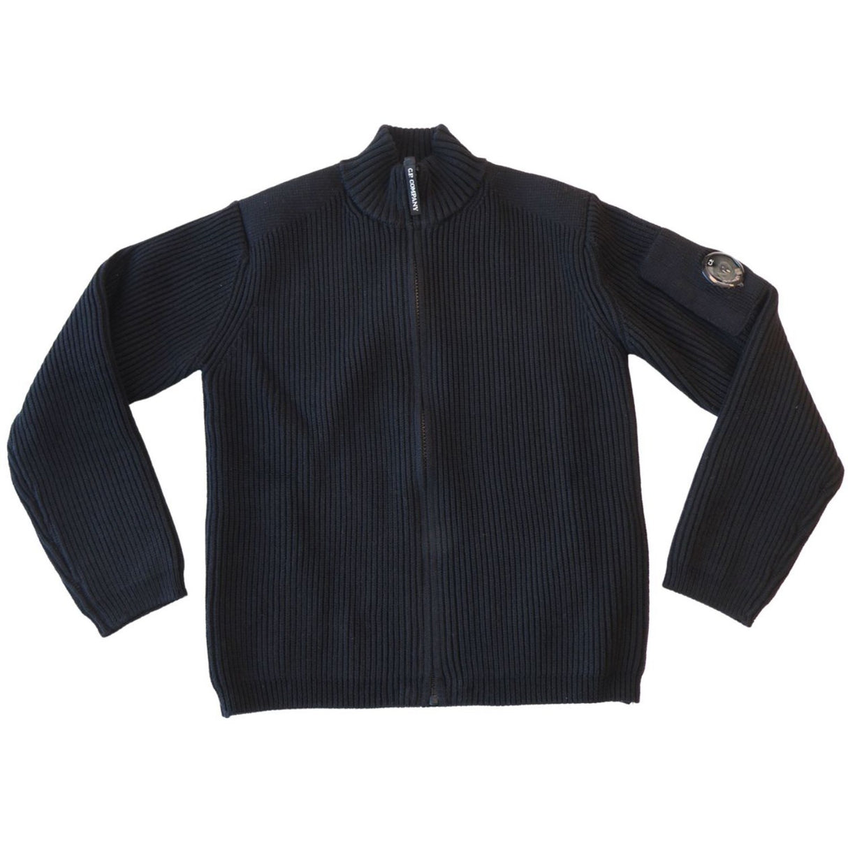 C.P. Company Black Tricot Med Zip