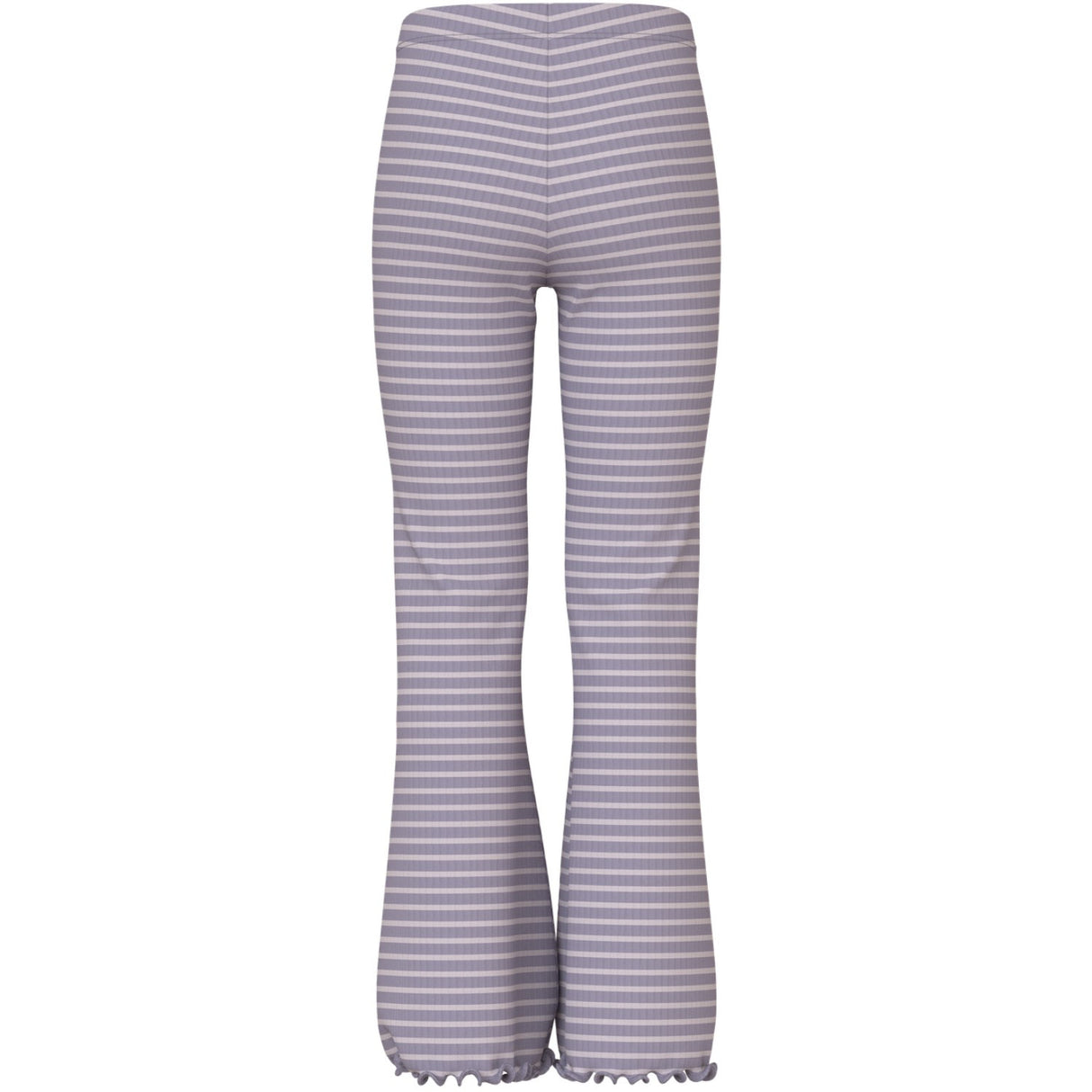 Name It Lavender Gray Lilac Marble Stripe Nkfvemma Flare Byxor
