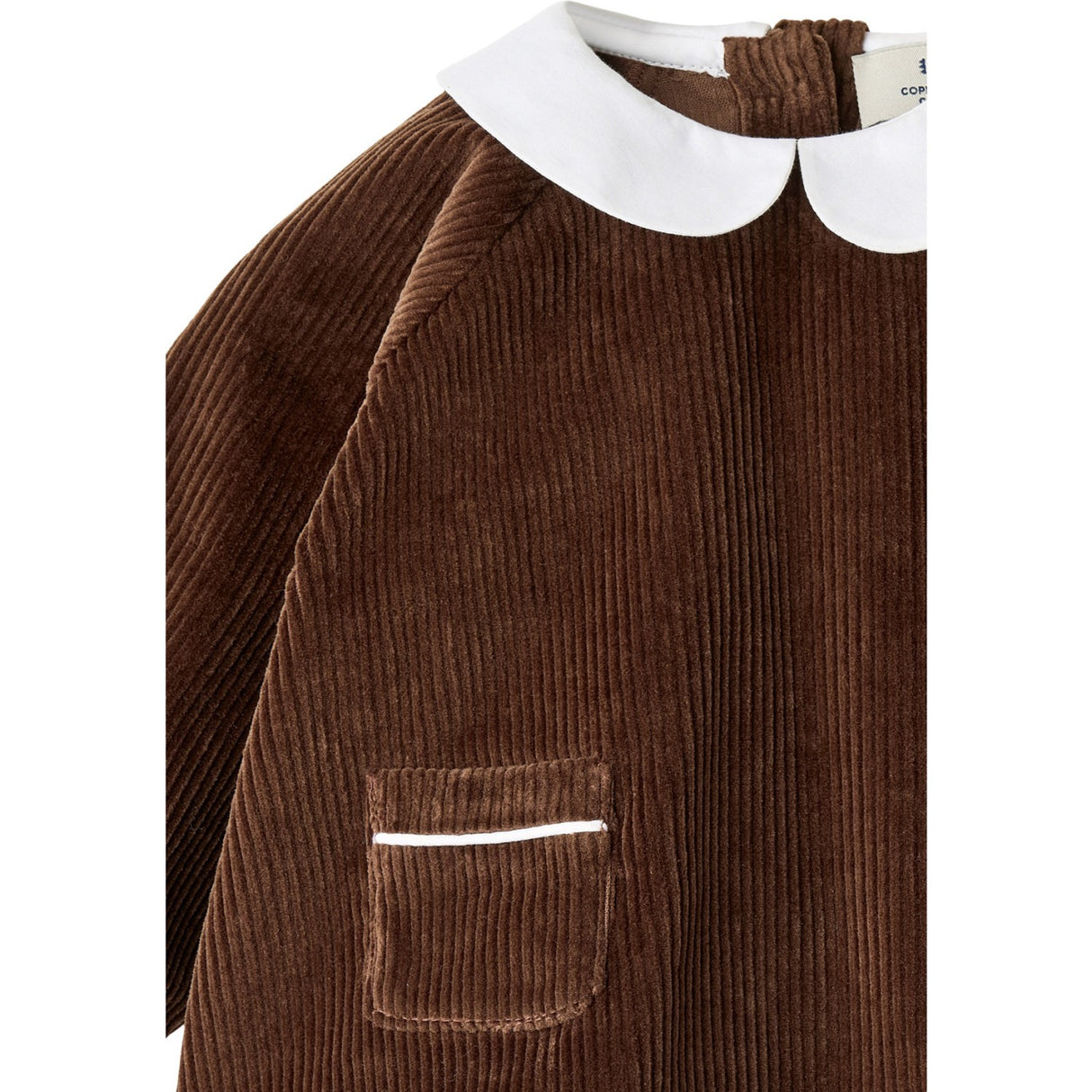 COPENHAGEN COLORS Dk.Brown Comb. Corduroy Baby Sett W. Krage