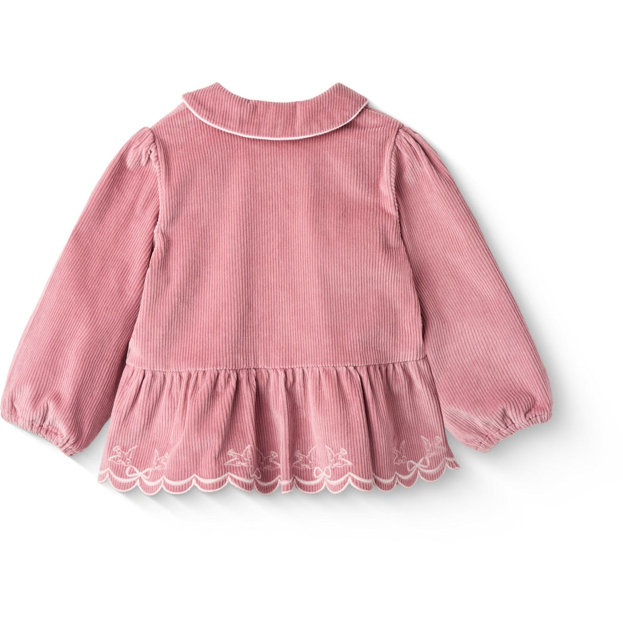 COPENHAGEN COLORS Rose Comb Corduroy Blus W. Emb.