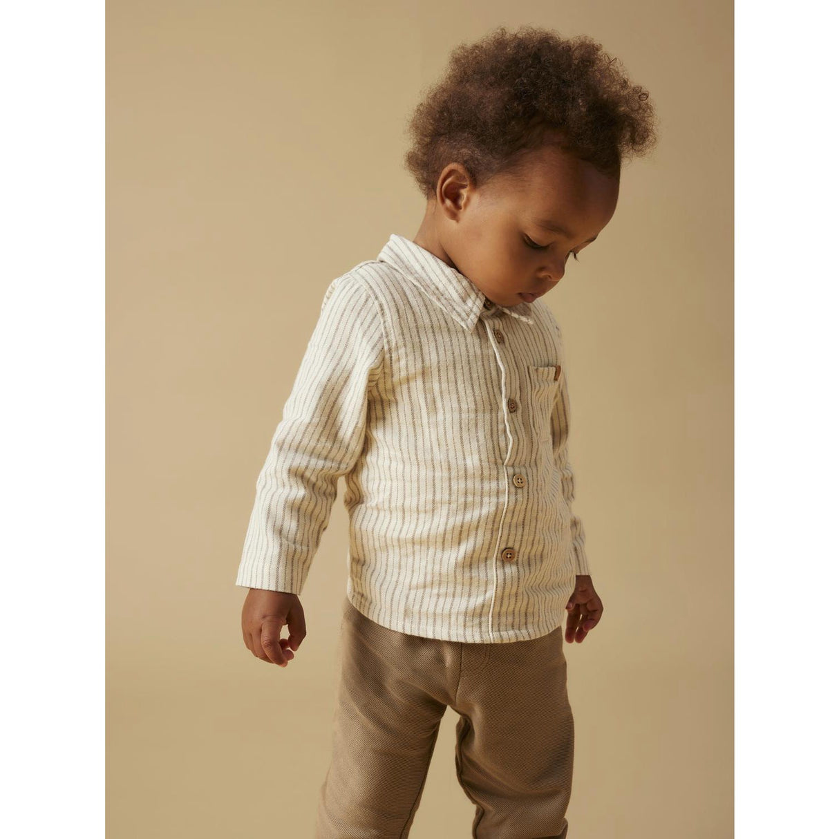 Lil'Atelier Turtledove Sepia Tint Nbmfelixo Ls Body Skjorta Lil