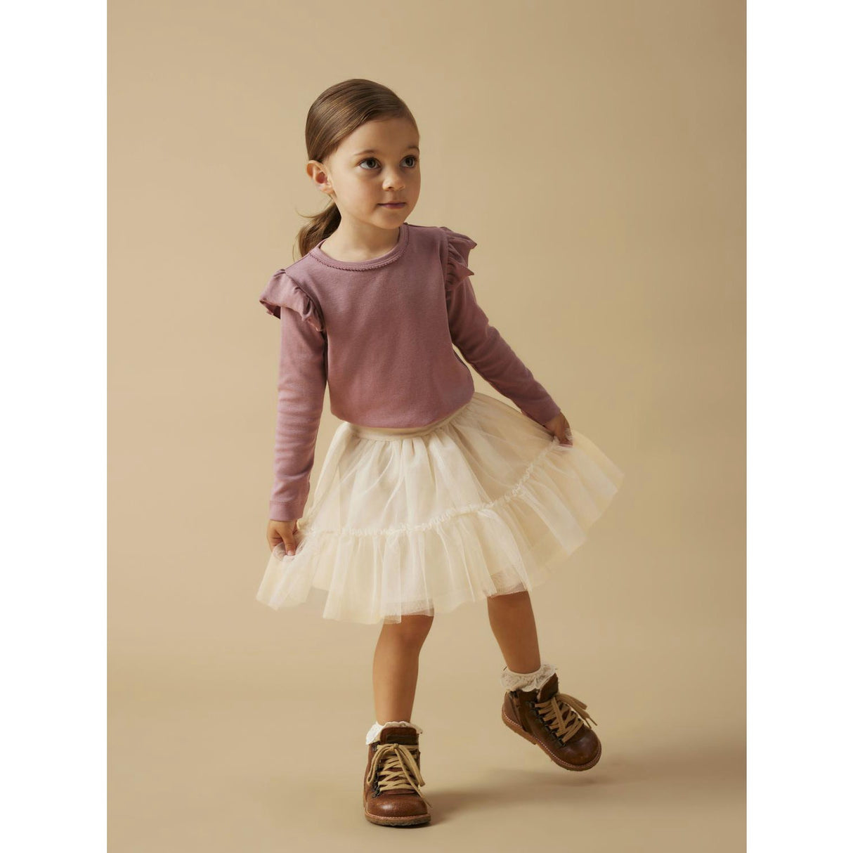 Lil'Atelier Pistachio Shell Nmfsarina Tyll Kjol Lil