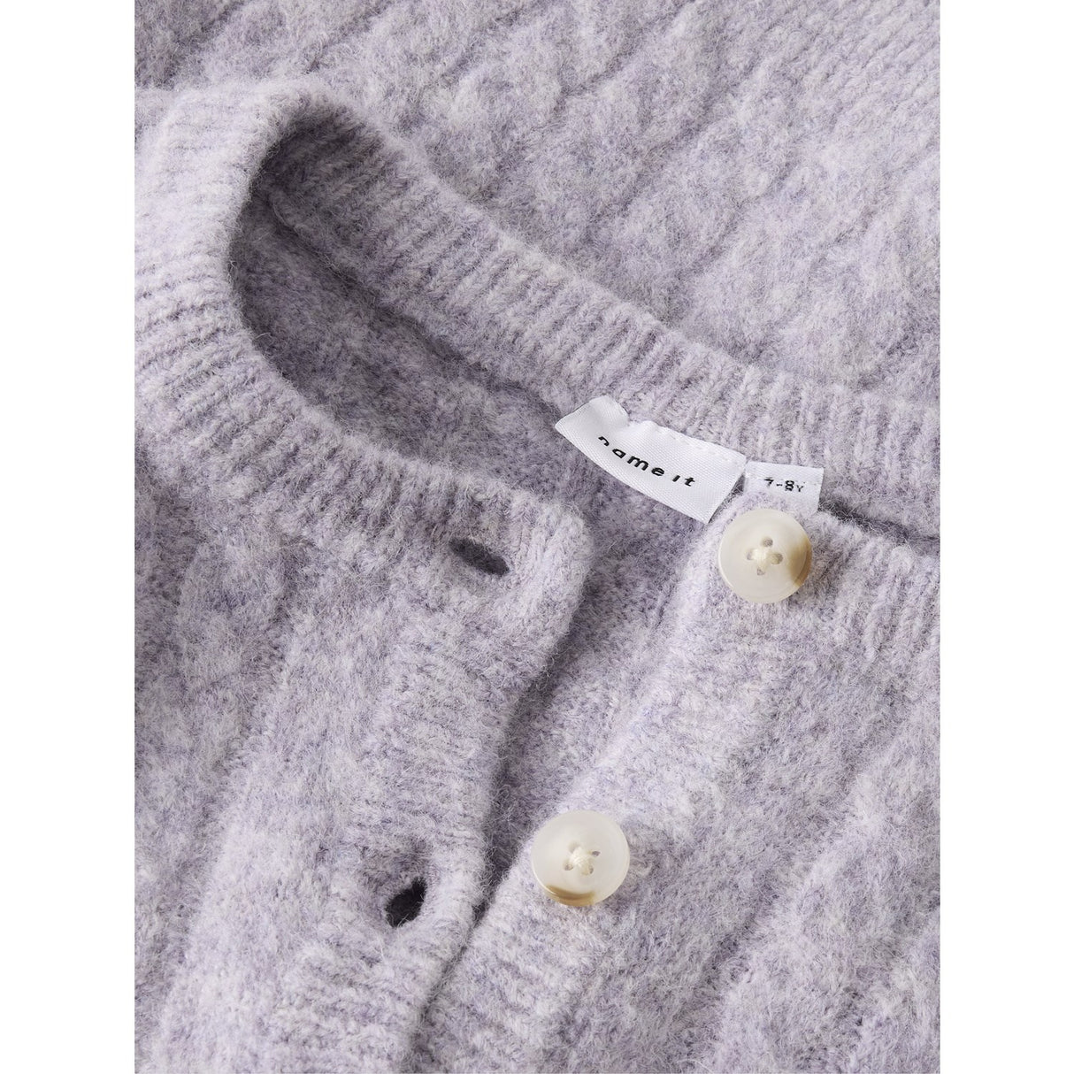 Name It Heirloom Lilac Nmfnalisa Ss Loose Stickad Card Lnoos