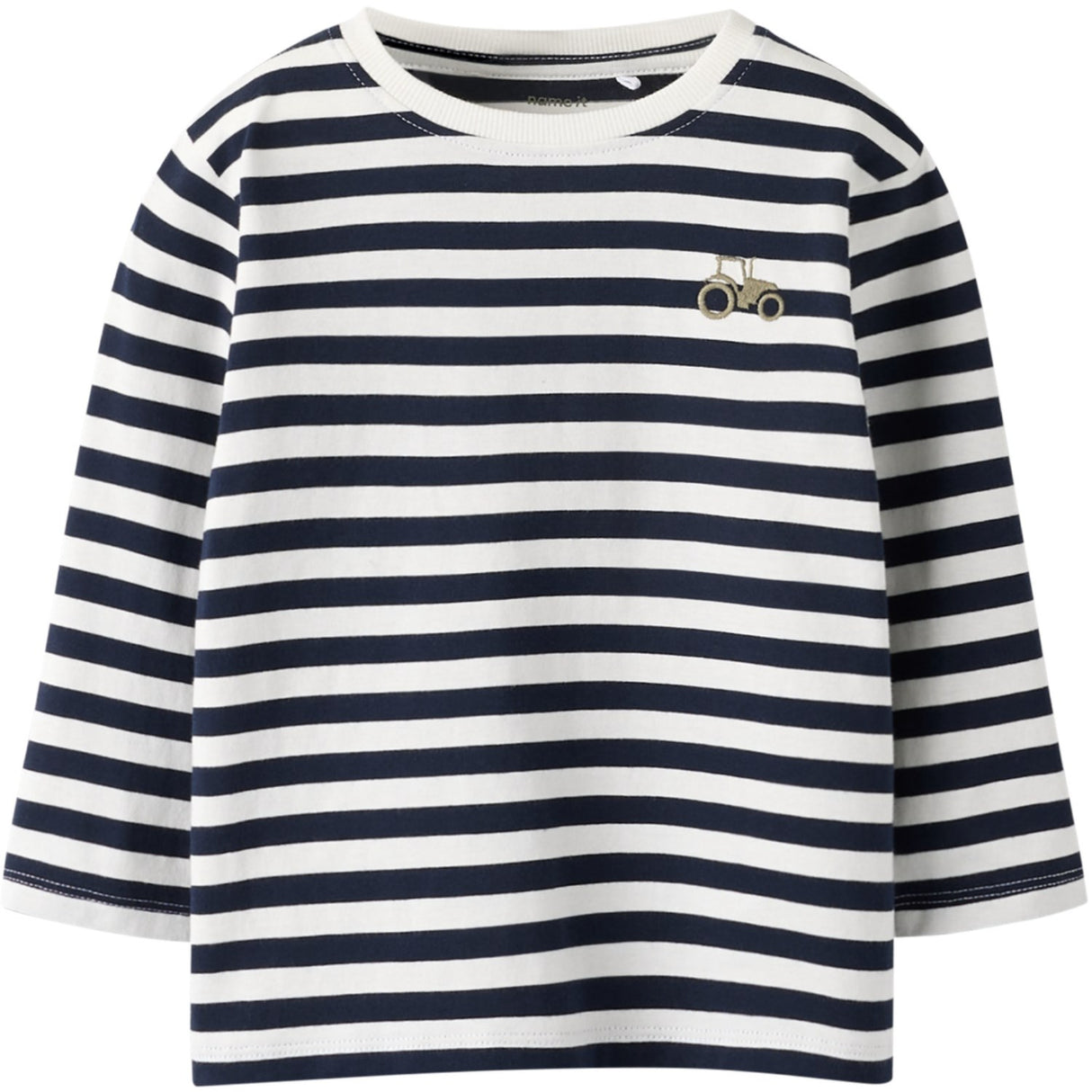 Name It Navy Blazer Bright White Nmmnelson Ls Nreg Topp