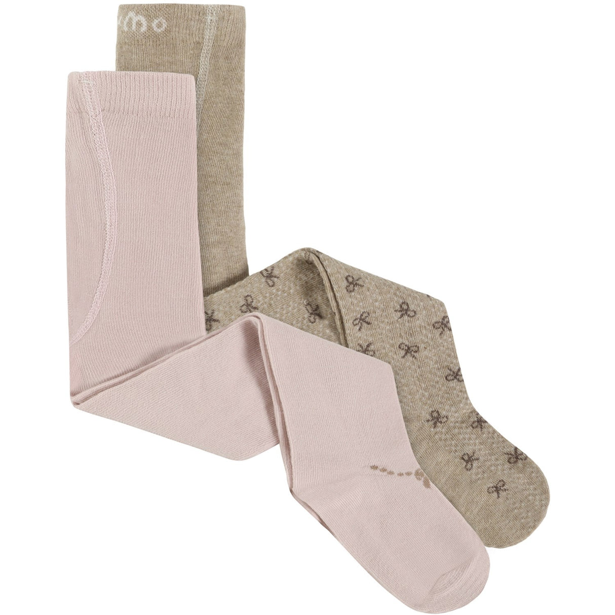 Minymo Shell Stockings W. Pattern (2-Pack)