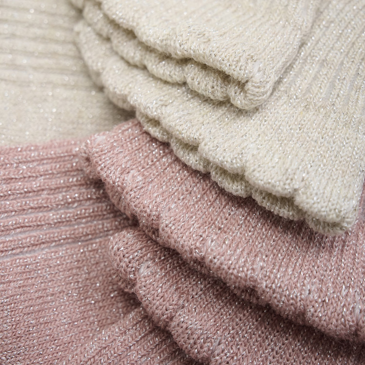 Minymo Ash Rose Strumpor W. Glitter (2-Pack)