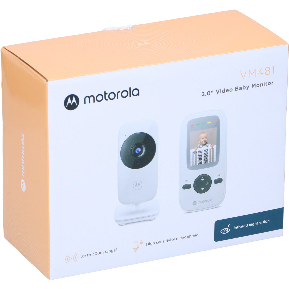 Motorola White Baby Monitor VM481 2" WHT