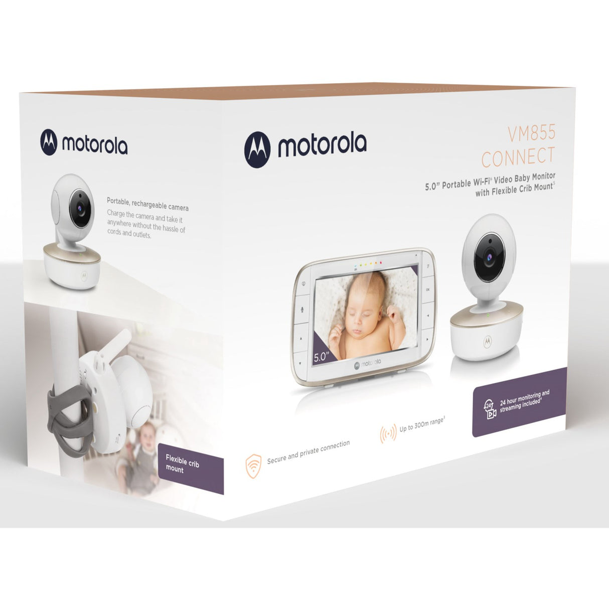 Motorola White Baby Monitor VM855 Connect