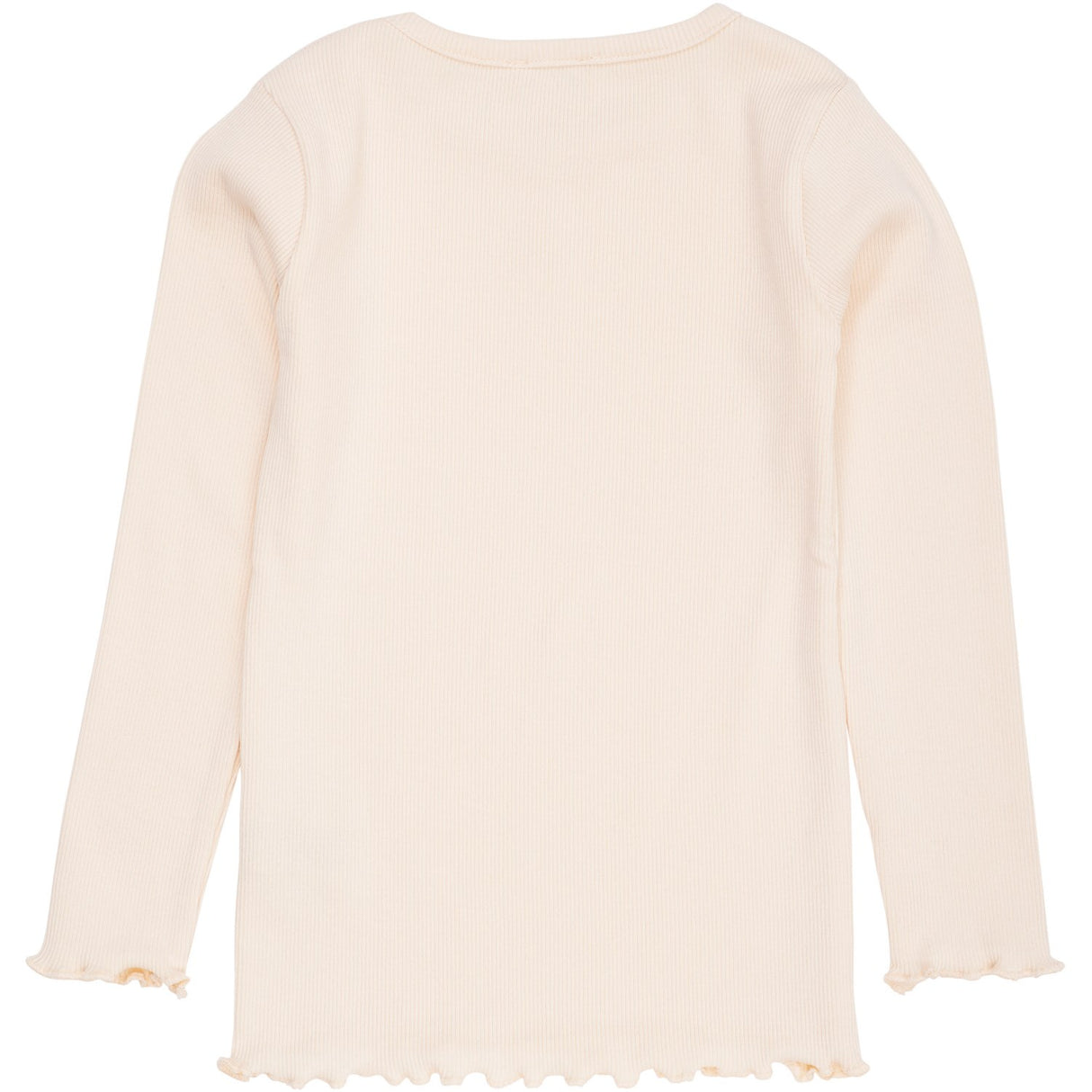 COPENHAGEN COLORS Dusty Rose Modal Rib Ls Tee W. Heart Hole Pattern