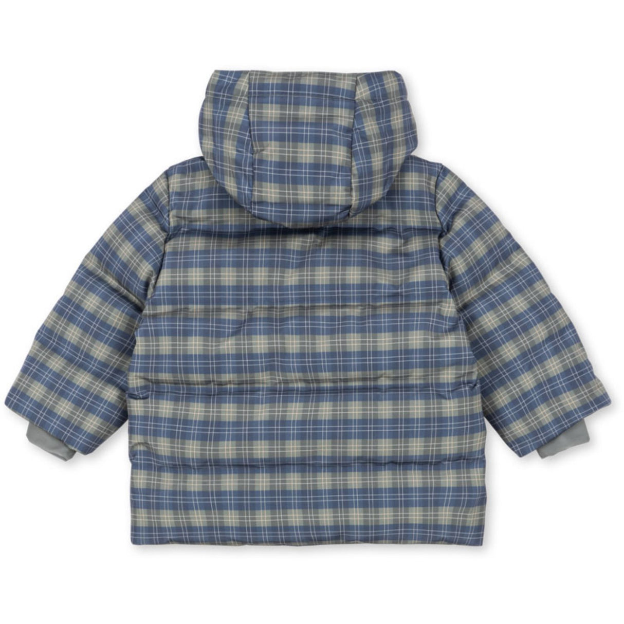 Konges Sløjd Laurel Blue Check Magnum Down Jacka Print Grs