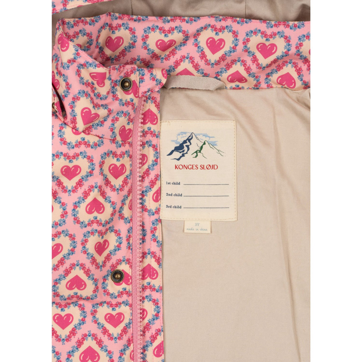 Konges Sløjd Felice Rose Magnum Down Jacka Print Grs