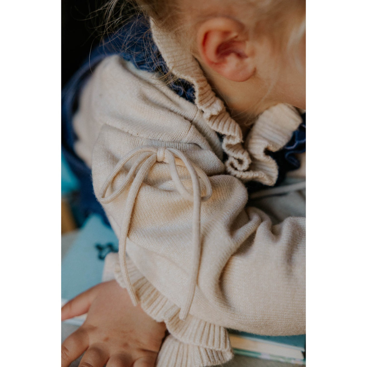 Fliink Sandshell Kino Ls Stickad Blus